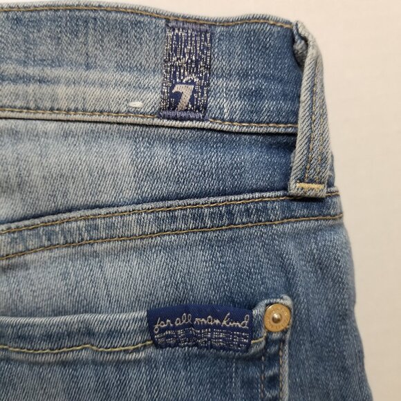 7FAM jeans 26 The Modern Straight whiskered stretch denim AU0377996S 055165 - Picture 14 of 16